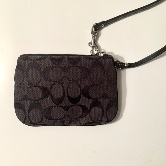 Black coach wristlet - Picture 2 of 2